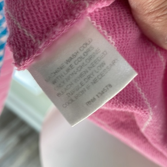 VINEYARD VINES pink striped quarterzip pullover sweatshirt - Picture 7 of 8